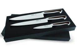 Coffret Güde Delta 3 couteaux en acier forgés à la main