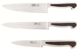Coffret Güde Delta 3 couteaux en acier forgés à la main