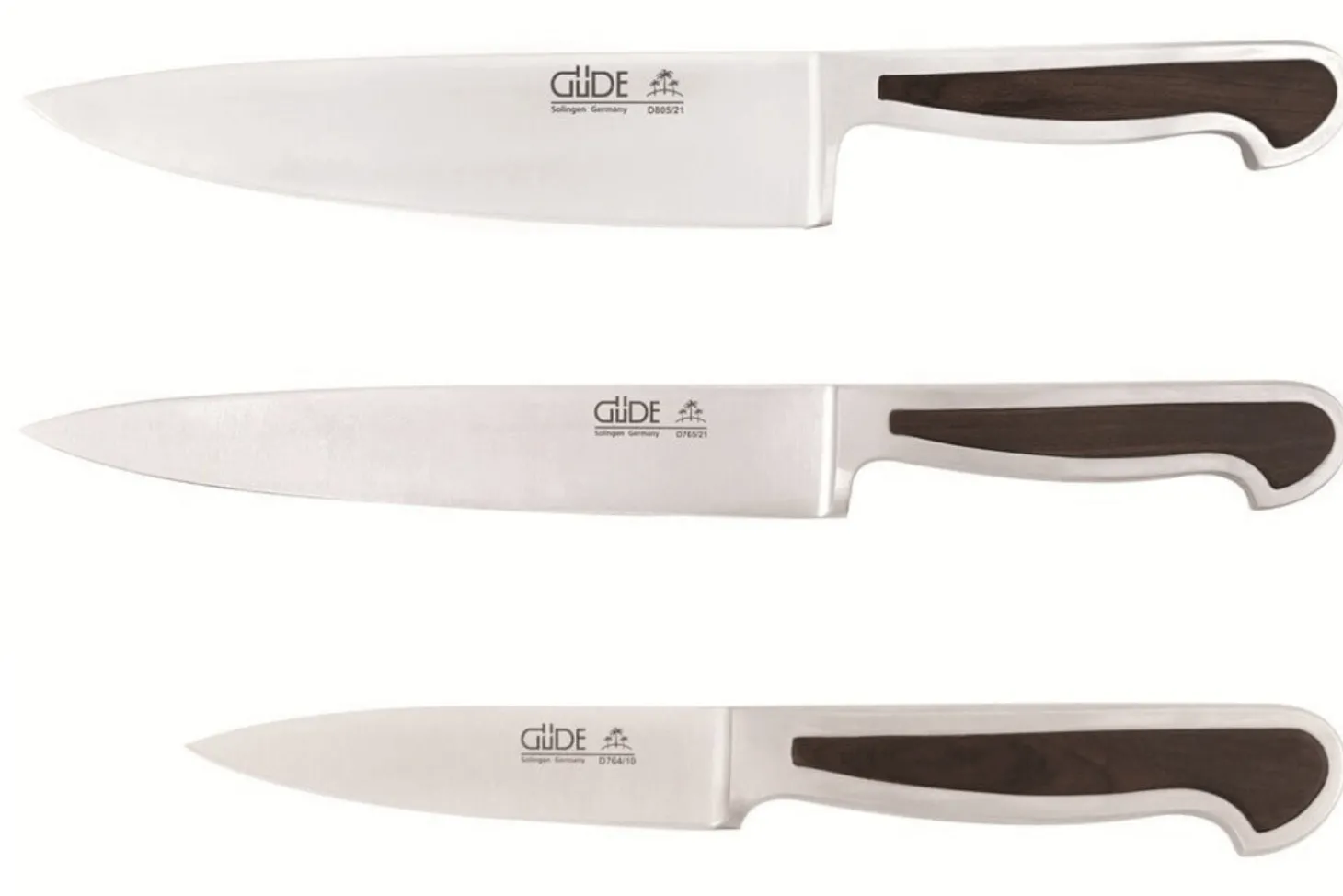 Coffret Güde Delta 3 couteaux en acier forgés à la main