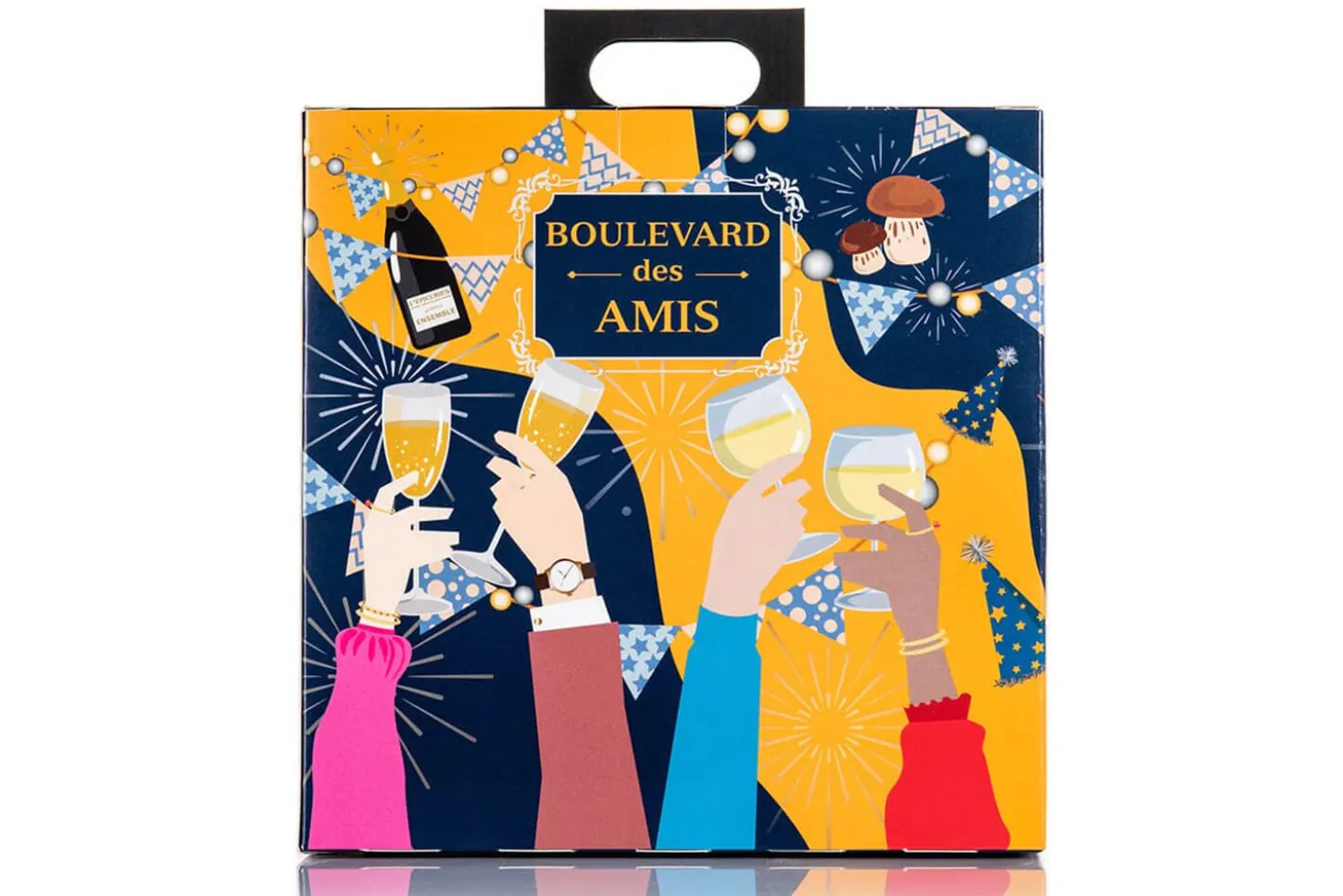 Coffret L'Epicurien Boulevard des amis - 3 tartinables + 150g de biscuits apéro