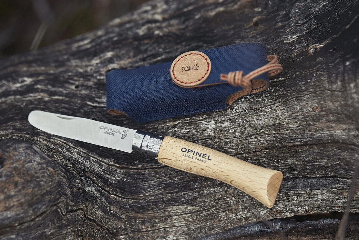 Coffret Mon premier Opinel lame arrondie 8cm + étui