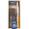 Coffret Opinel Luxe n°8 lame 8,5cm manche en olivier + étui