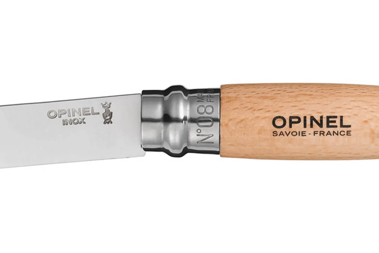 Coffret Opinel traditionnel n°8 lame 8.5cm virole tournante + étui