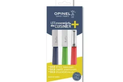 Coffret Opinel Trio Les Essentiels 3 pièces manches colorés