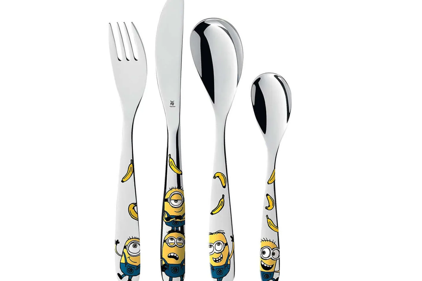 Coffret repas enfants WMF Les Minions acier inox 18/10 et porcelaine