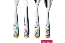 Coffret repas enfants WMF Licorne acier inox 18/10 et porcelaine