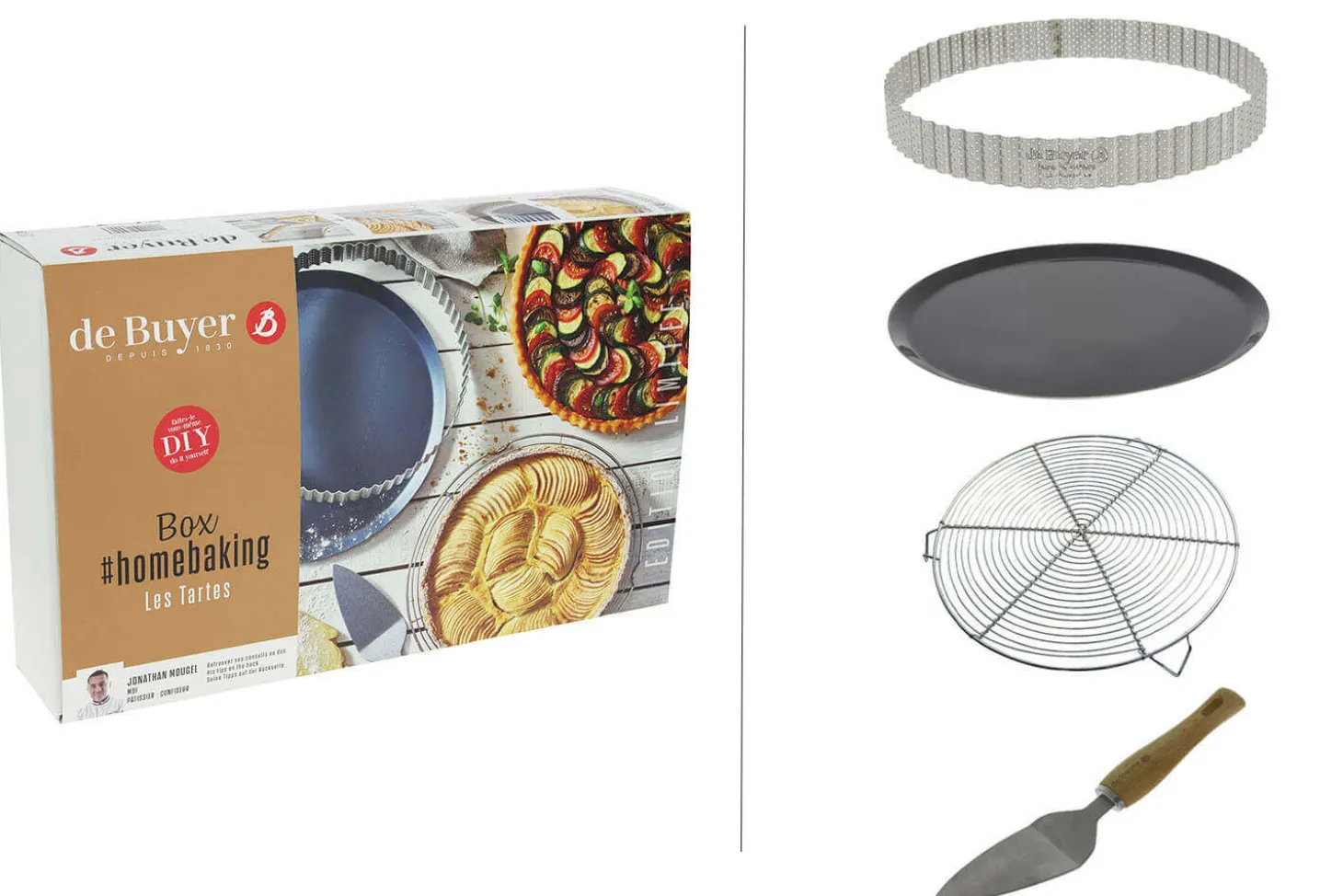 Coffret tarte De Buyer Homebaking 4 pièces