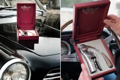 Coffret tire bouchon L'Atelier du vin Oeno Motion Trésor unique et haut de gamme bois massif