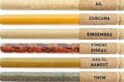 Coffret 6 tubes d'épices Le Monde en Tube Recevoir autour d'un plat unique