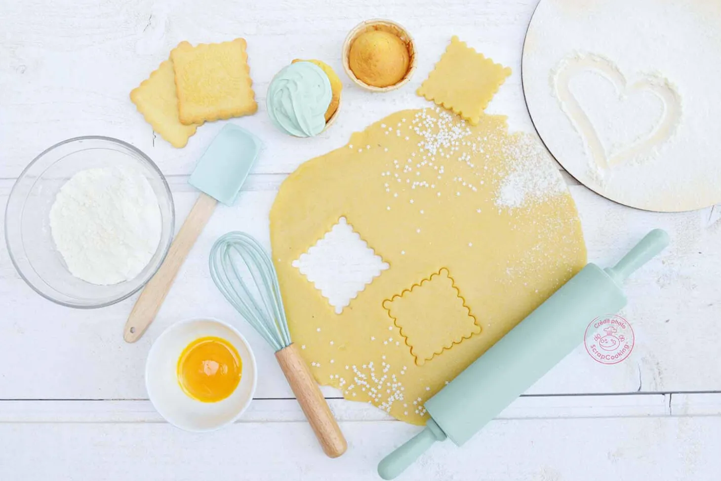 Coffret 4 ustensiles de pâtisserie pour enfant Scrapcooking