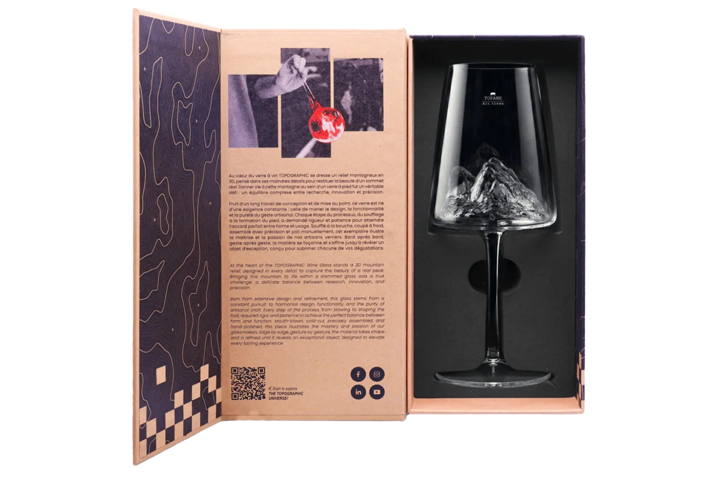 Coffret verre à vin Alaskan Maker Topographic Tofane