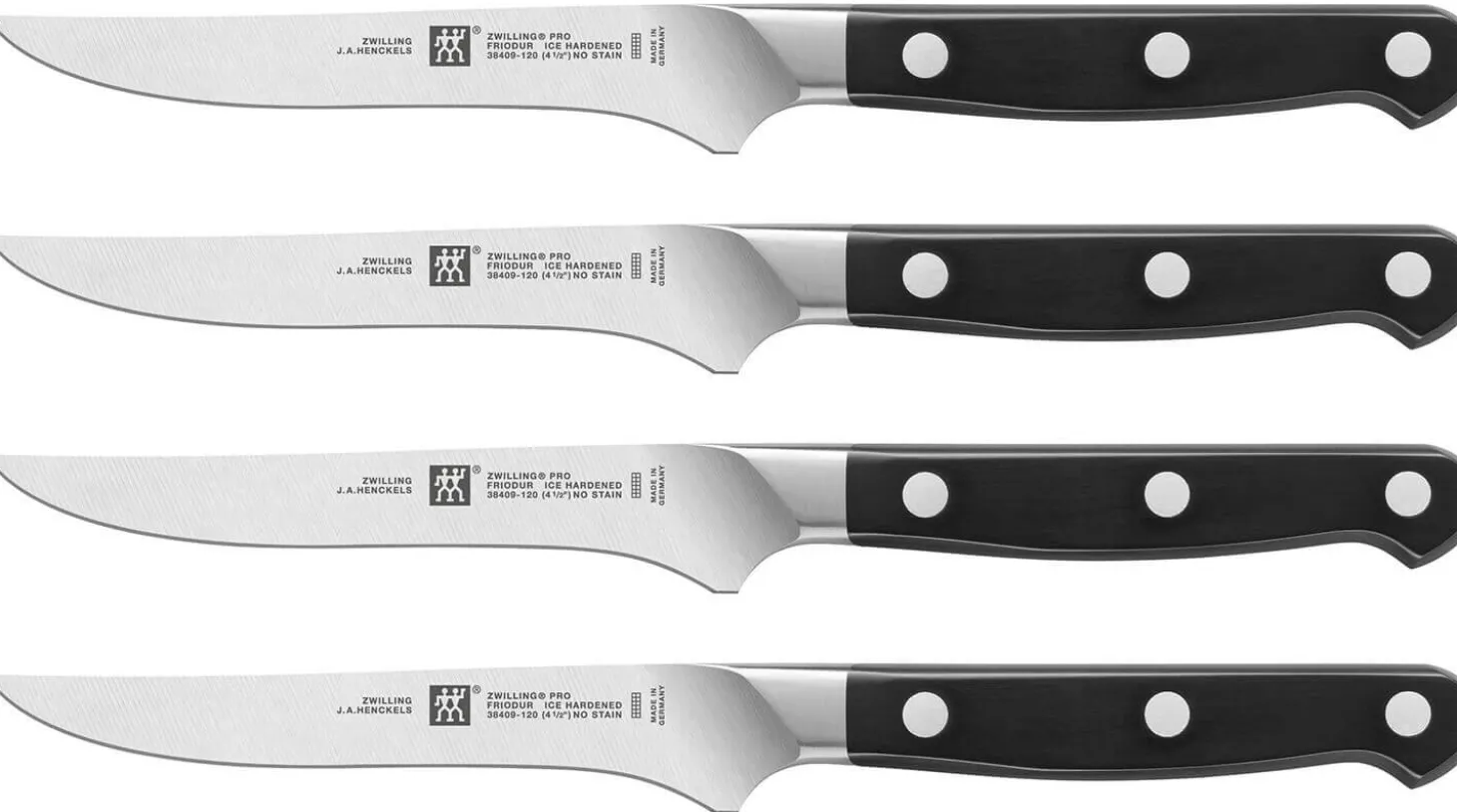Coffret Zwilling Pro 4 couteaux à steak forgés 12cm