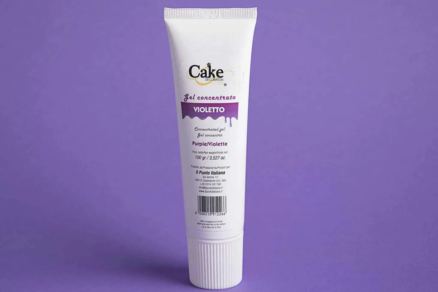 Colorant alimentaire tube gel violet 100g