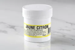 Colorant poudre concentré hydrosoluble jaune citron 20g