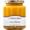 Confiture Coco Mango L'Épicurien fabriquée en France 320g
