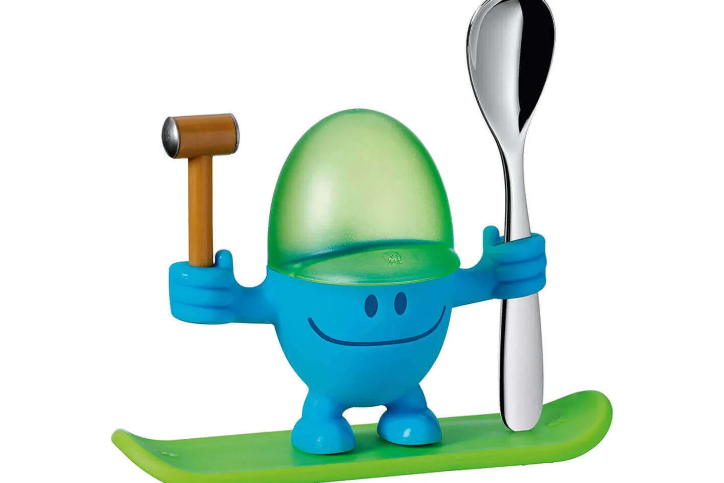 Coquetier enfant WMF McEgg bleu avec cuillère