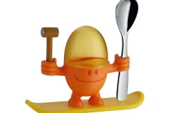 Coquetier enfant WMF McEgg orange avec cuillère