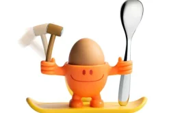 Coquetier enfant WMF McEgg orange avec cuillère