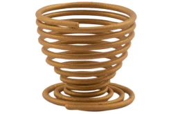 Coquetier spirale Point-Virgule Wire or