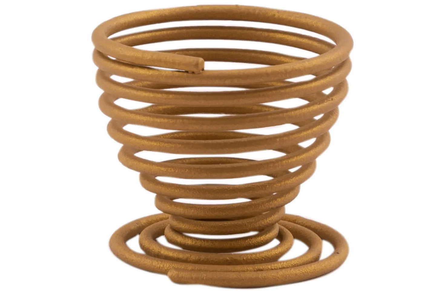 Coquetier spirale Point-Virgule Wire or
