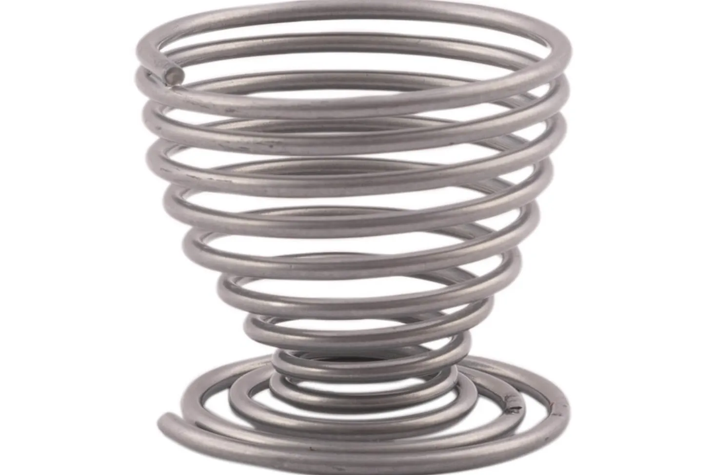Coquetier spirale Point-Virgule Wire argent
