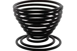 Coquetier spirale Point-Virgule Wire noir