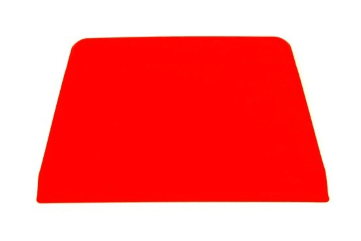 Corne à pâtisserie trapèze en polypropylène rouge 13,5x10cm