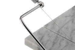 Coupe foie gras en marbre avec 2 fils de rechange en inox