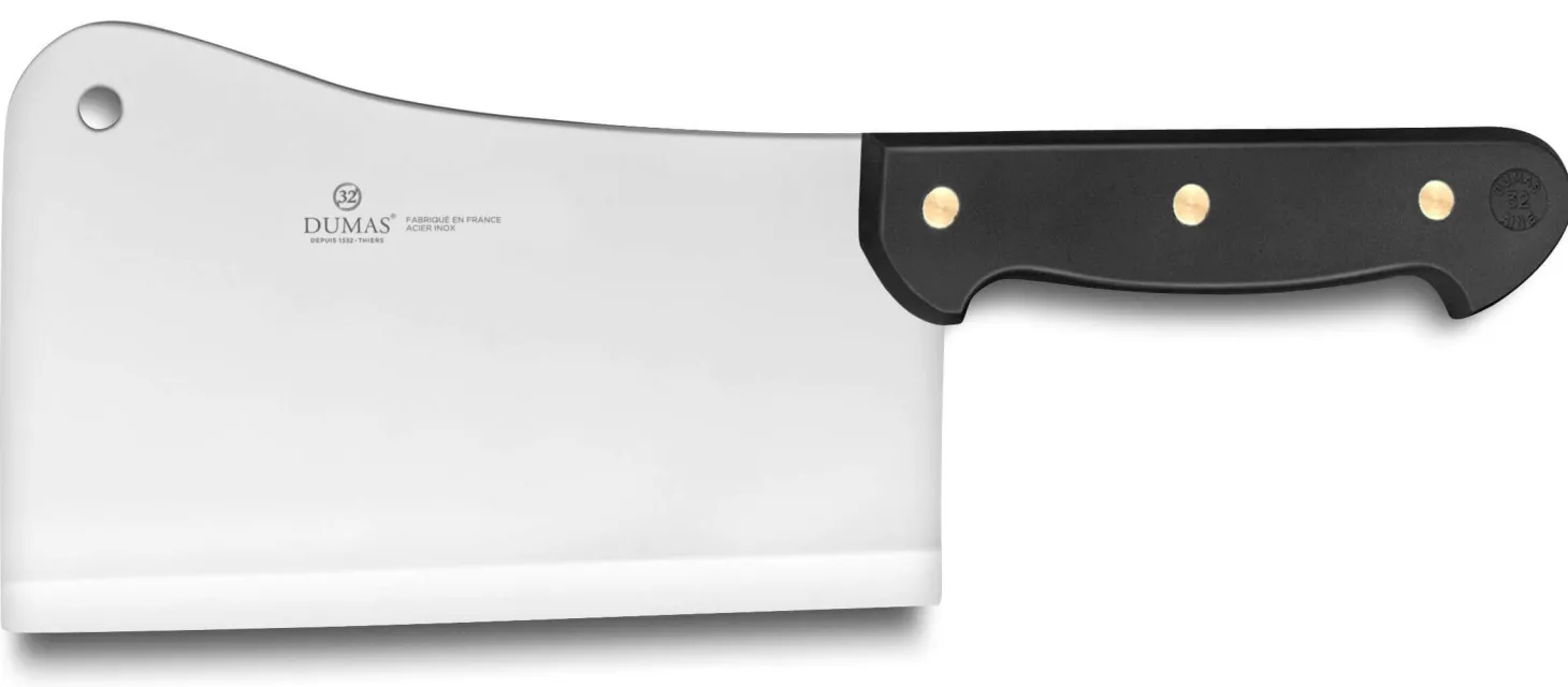 Couperet 32 Dumas 19cm 750g manche 3 rivets