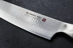 Couperet à légumes japonais Global Sai M06 lame martelée 15cm