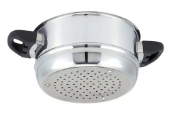 Couscoussier Beka Polo 24cm en acier inoxydable 18/10 avec couvercle en verre