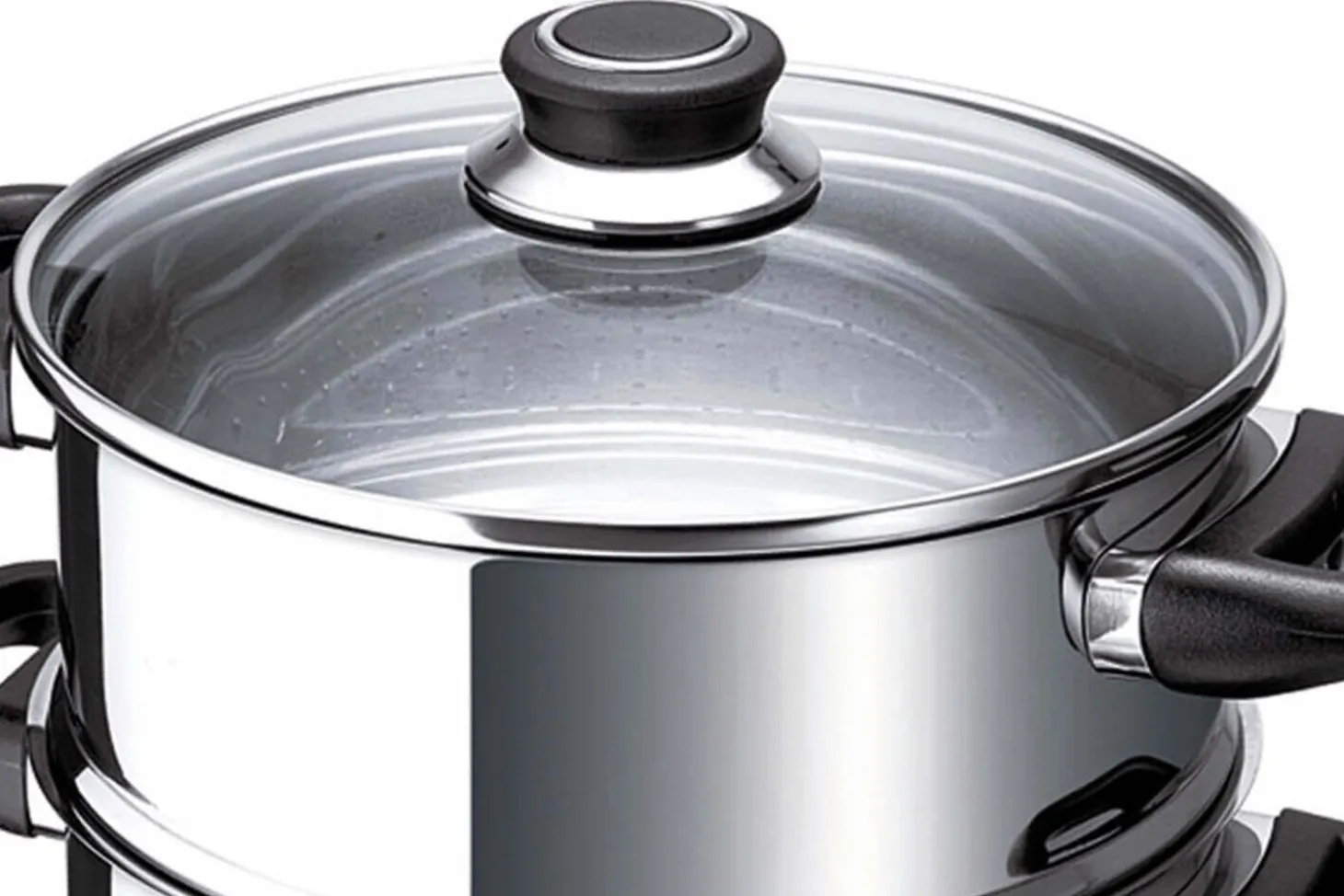 Couscoussier Beka Polo 24cm en acier inoxydable 18/10 avec couvercle en verre