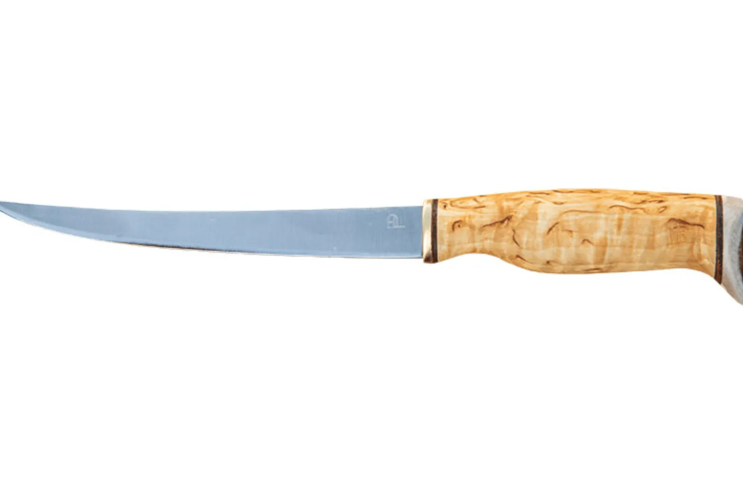 Couteau Arctic Legend Fillet Knife AL023 artisanal lame 16cm manche en bouleau frisé + étui en cuir
