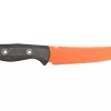 Couteau Benchmade Meatcrafter 15500OR-2 lame orange 15,4cm manche aluminium/carbone gris + étui