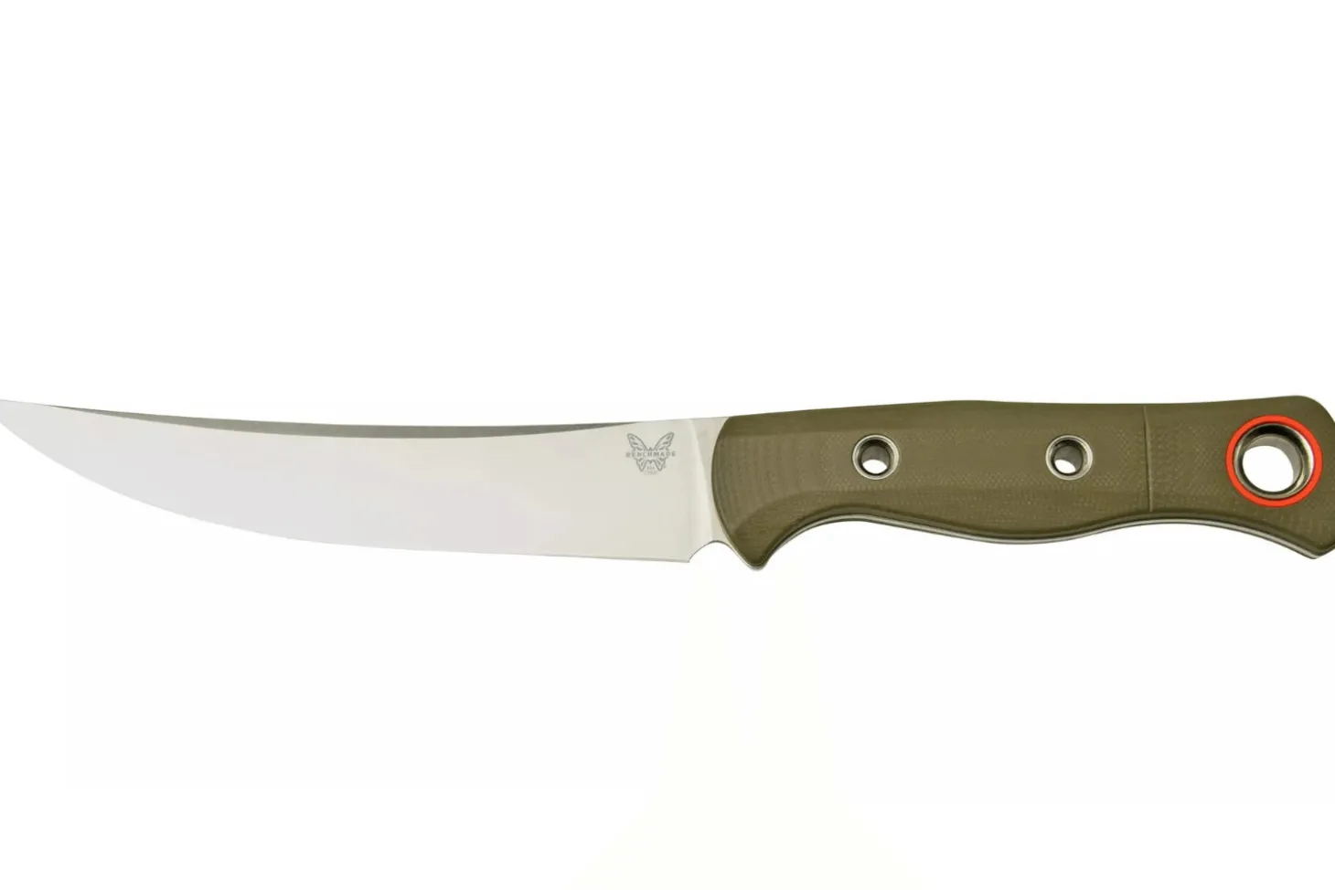 Couteau Benchmade Meatcrafter 15500-3 lame 15,4cm manche ajouré en G10 vert + étui boltaron