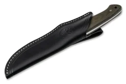 Couteau Böker Arbolito Hunter 02BA351M lame en acier 12cm manche en micarta vert + étui en cuir noir