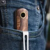 Couteau Böker Barlow BFF 120506 lame en acier 7cm manche en noyer + étui en cuir
