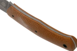 Couteau Böker Boxer Fixed 120503 lame en acier 8,4cm manche en micarta marron + étui en cuir