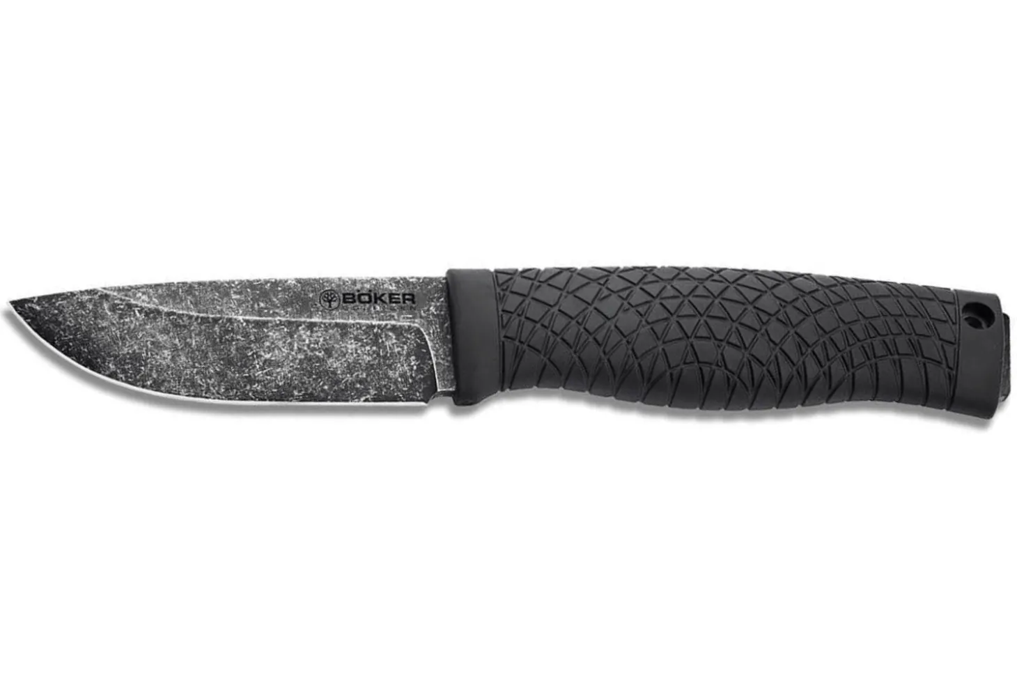 Couteau Böker Bronco Mini 121505 lame en acier 8,9cm manche en TPE noir + étui en kydex