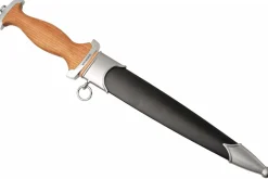 Couteau Böker Swiss Dagger 121553 lame en acier 21,9cm manche en bois de cerisier + étui en métal