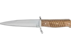 Couteau Böker Trench Knife 121918 lame en acier carbone 14,4cm manche en noyer + étui en cuir