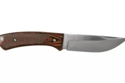 Couteau Black Fox BF.741 lame 11,4cm manche en bois de pakka avec étui