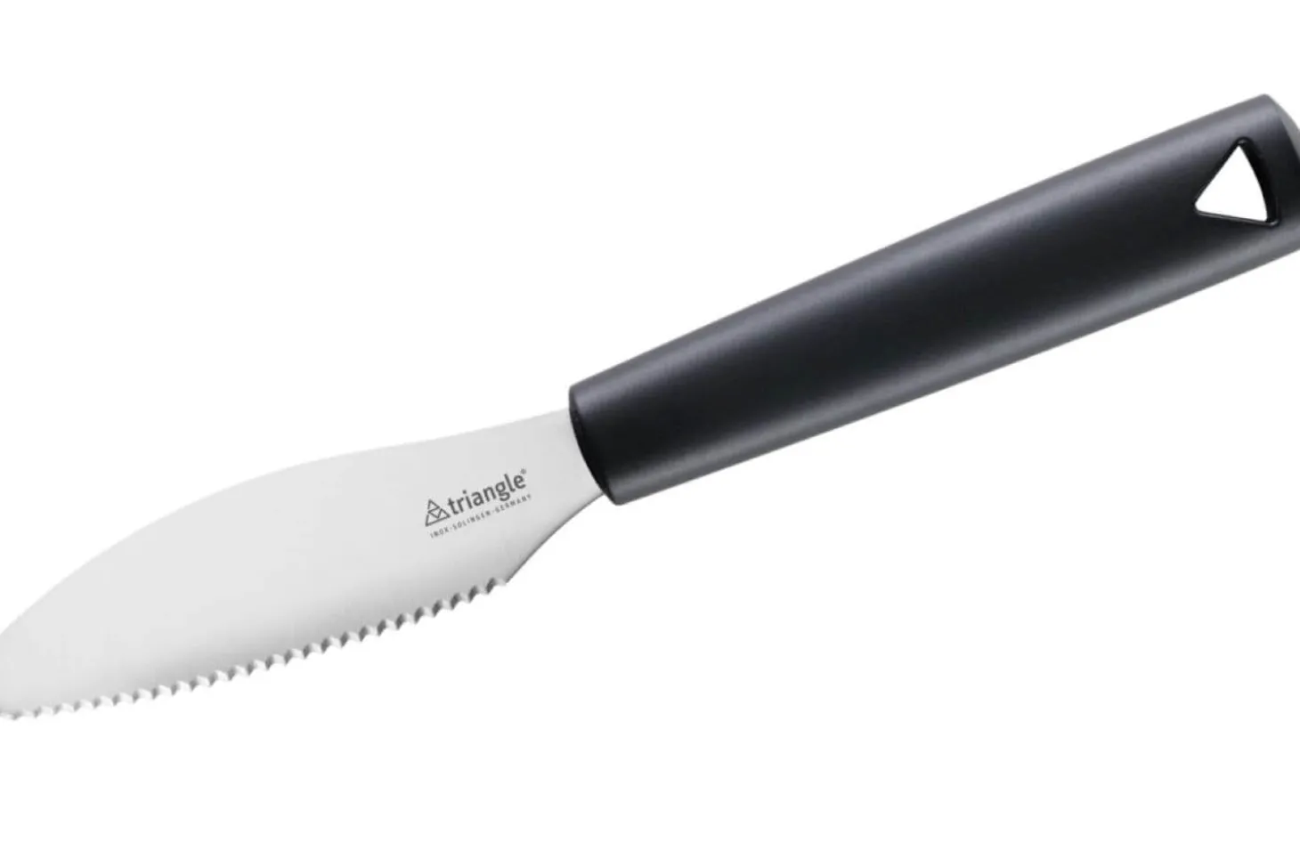 Couteau à brunch Triangle inox 22cm manche en green grip noir