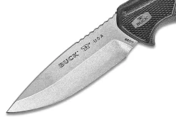Couteau Buck 684 Bucklite Max II Large 0685BKS lame 10,2cm manche caoutchouc noir + étui polyester