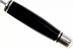 Couteau Buck 103 Skinner 0103BKS lame 10,2cm manche résine phénolique noir/alu avec étui en cuir