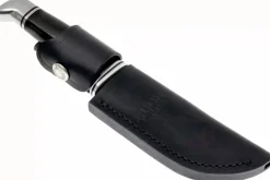 Couteau Buck 103 Skinner 0103BKS lame 10,2cm manche résine phénolique noir/alu avec étui en cuir