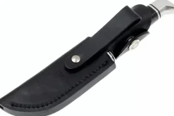 Couteau Buck 103 Skinner 0103BKS lame 10,2cm manche résine phénolique noir/alu avec étui en cuir