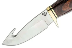 Couteau Buck 191 Zipper 0191BRG lame guthook 10,5cm manche bois de noyer + étui cuir