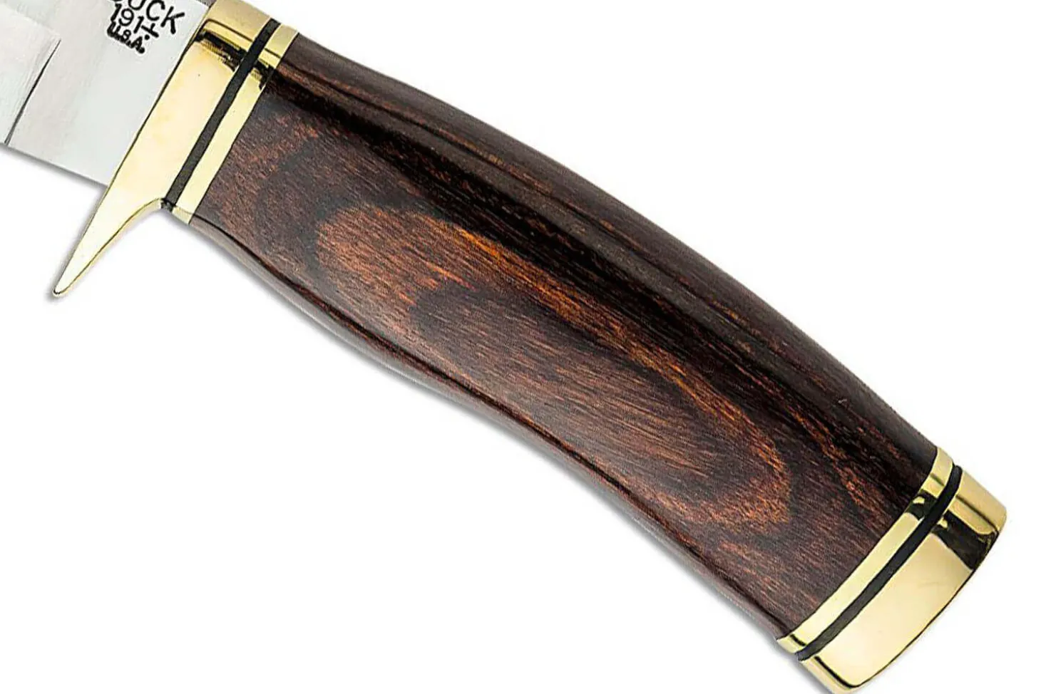 Couteau Buck 191 Zipper 0191BRG lame guthook 10,5cm manche bois de noyer + étui cuir