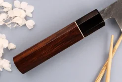 Couteau bunka 16,5cm japonais artisanal Yuzo Black Nashiji